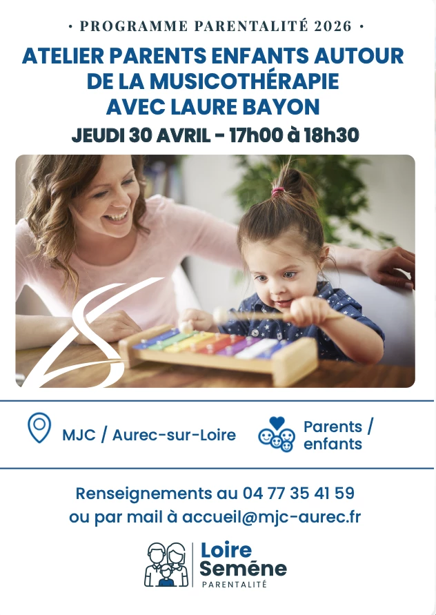 Programme parentalité – atelier parents enfants autour de la musicothérapie