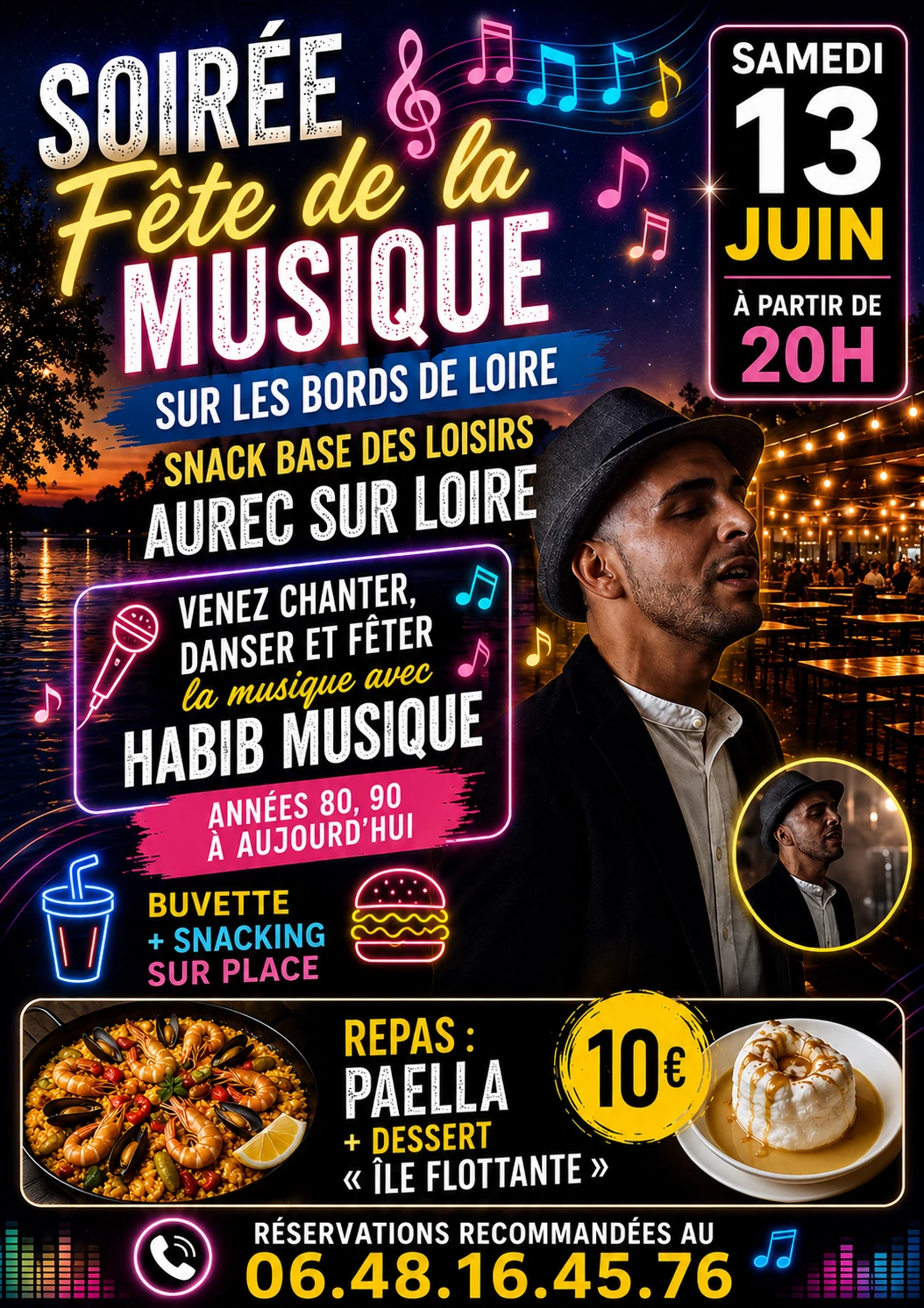 Fête de la musique sur les bords de Loire