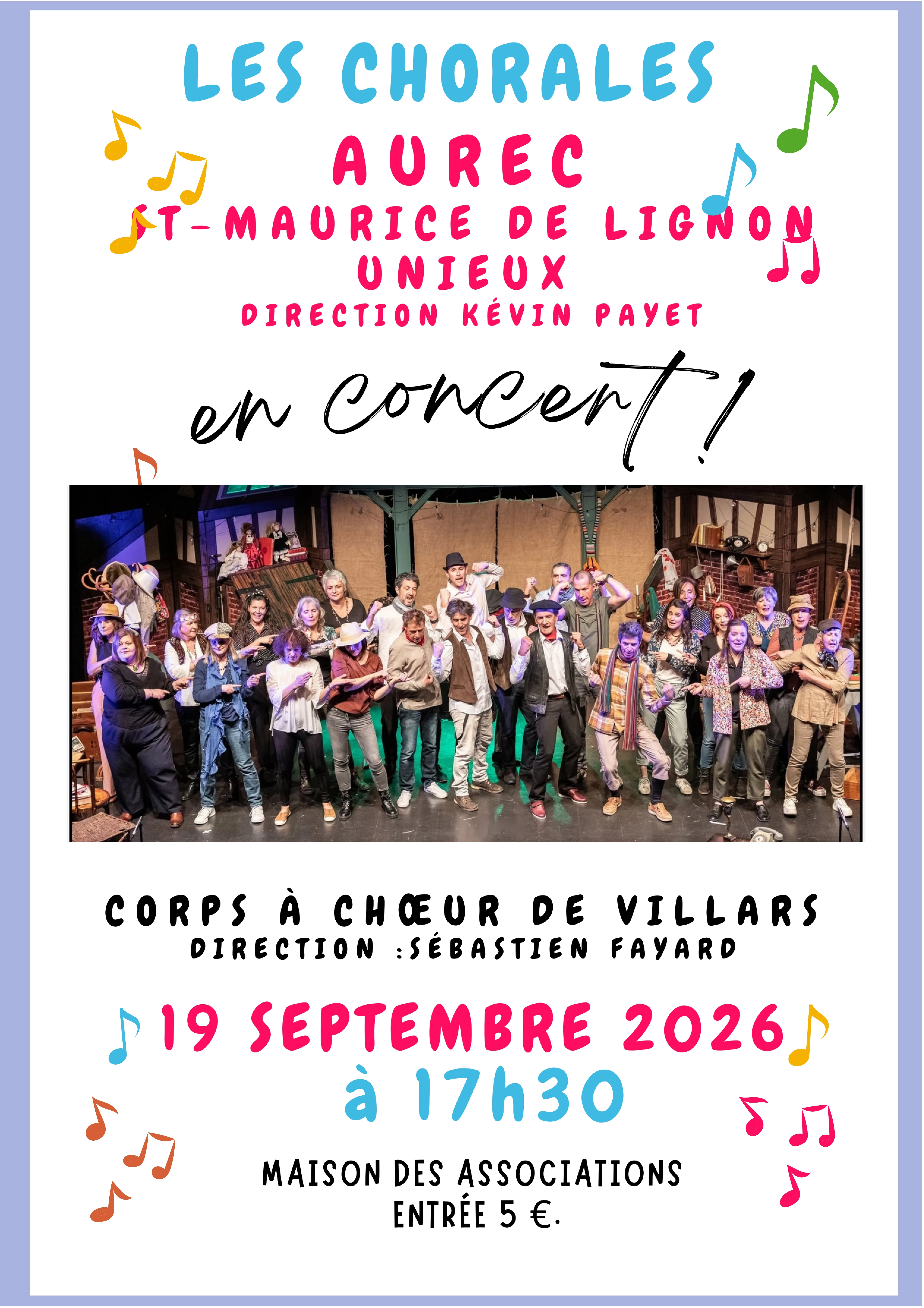 Concert des chorales d’Aurec-sur-Loire, de Saint-Maurice-de-Lignon et d’Unieux